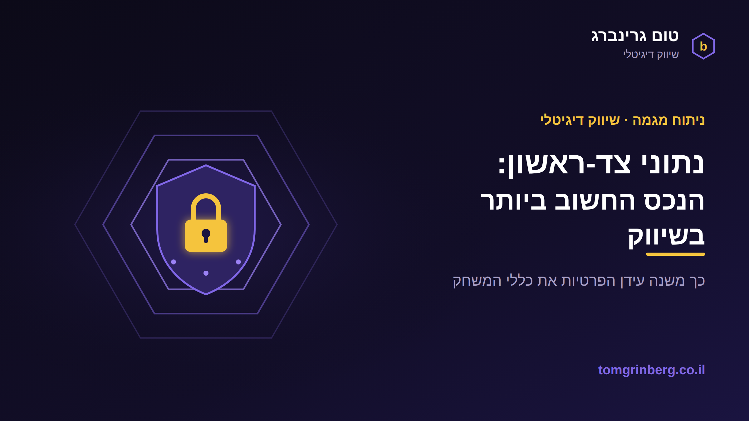 הקרקע זזה: מדוע נתוני צד-ראשון הפכו לנכס האסטרטגי החשוב ביותר בשיווק הדיגיטלי